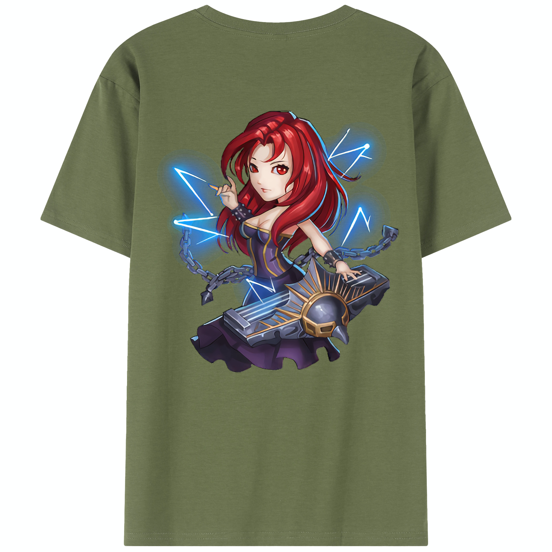 リーグ・オブ・レジェンド League of Legends LOL 綿100％半袖Tシャツ（背面プリント）